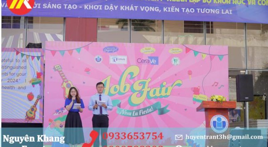 CUNG CẤP THIẾT BỊ TỔ CHỨC NGÀY HỘI VIỆC LÀM JOB FAIR 2024 TẠI ĐH QUỐC TẾ