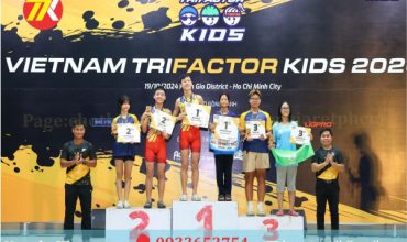 CUNG CẤP THIẾT BỊ TỔ CHỨC GIẢI CHẠY TRI FACTOR KIDS 2024 TẠI CẦN GIỜ