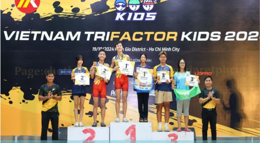 CUNG CẤP THIẾT BỊ TỔ CHỨC GIẢI CHẠY TRI FACTOR KIDS 2024 TẠI CẦN GIỜ